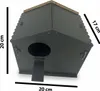 Jungengel Vogelhaus Nistkasten Stecksystem Holz Schwarz – Produktbild-Vorschau 10