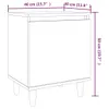 The Living Store Nachttische 2 Stk. Massivholz-Beine Produktbild-Vorschau 8