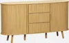 Credenza scandinava effetto legno scanalato 2 ante Anteprima dell’immagine prodotto 1
