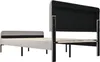 Sweiko Lit rembourré 180x200cm Lit double avec tête de lit Voir les images du produit 6