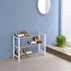 Schuhregal DUBLIN mit 3 Ablagen in weiß. Robuste Produktbild-Vorschau 3