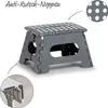 Klappbarer Tritthocker Kunststoff anthrazit 35 x 28 x 22 cm Produktbild-Vorschau 2