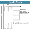 Diagram showing curtain dimensions and information. Produktbild-Vorschau