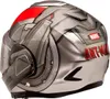 HJC F100 ANTMAN MARVEL Klapphelm XL in rot/grau Produktbild-Vorschau 3