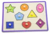VIGA Hölzernes buntes Puzzle mit Stiftformen Produktbild-Vorschau 1