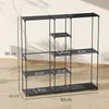 HOMCOM Szafa otwarta, 4-poziomowy wieszak na ubrania z 2 Podgląd zdjęcia produktu 3