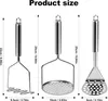 Kartoffelpresse, 3 Stück Kartoffelstampfer aus Produktbild-Vorschau 9