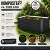 Komposter Vicco Garten Anthrazit 180 x 90 cm, Model 65048 Produktbild-Vorschau 2