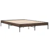 Möbel Bettgestell Braun Eichen-Optik 160x200 cm Produktbild-Vorschau 2