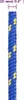 A close-up of a blue and yellow braided rope. Náhled obrázku produktu