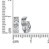 V Ohrklemme 925/- Sterling Silber 1,0cm weiß Zirkonia weiß Produktbild-Vorschau 2