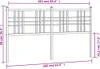 Ersatz-Kopfteil Metall Weiß 160 cm Produktbild-Vorschau 6