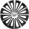 J&J Automotive | Poklice Trend Stříbrná a Černá 14" 4ks Náhled obrázku produktu 1