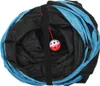 vidaXL Katzentunnel 4-Wege Schwarz und Blau 25 cm Polyester Produktbild-Vorschau 3