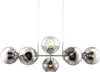 NOWA Hängeleuchte Metall Nickel matt, Glas rauchfarben, Produktbild-Vorschau 5