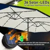 Faziango XXL Sonnenschirm Naturweiß mit LED-Beleuchtung – Produktbild-Vorschau 7