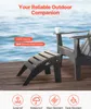 VEVOR Sgabello Adirondack, 47,7 x 49,7 x 33 cm (L x L x A), Anteprima dell’immagine prodotto 2