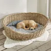 Panier pour chien "Koboo Grey" en osier, taille XL 90x70 Voir les images du produit 1