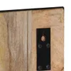 vidaXL Garderobe 35x8x110 cm Raues Massivholz Mango Produktbild-Vorschau 5