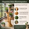 Blumenständer mit 4 Ablagen Blumenpodest Pflanzenständer Produktbild-Vorschau 2
