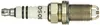 A close-up, side view of a Bosch spark plug against a white background. Produktbild-Vorschau