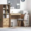 vidaXL Bureau, Artisan-eikenhout, 70 x 40 x 76 cm Productafbeelding-voorbeeld 2