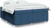 Boxspringbett mit Matratze Blau 200x200 cm Stoff Produktbild-Vorschau 2