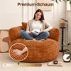 CHITA Sitzsack mit Kissen & Decke, Chenille, Sitzsack Produktbild-Vorschau 5
