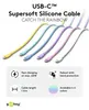 Goobay 77743 USB-C™ siliconenkabel, 1,5 meter, wit - een Productafbeelding-voorbeeld 2