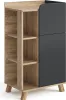 A product shot of a cabinet with shelves and a door. Náhled obrázku produktu