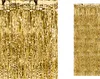 Two gold tinsel curtains are shown side-by-side against a white background. Produktbild-Vorschau