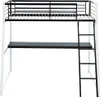 MALICIA Mezzaninbett - 90 × 190 - Eingebauter Schreibtisch Produktbild-Vorschau 1