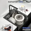 Sofetiy max Spülbecken 40x45cm, Spüle Schwarz Anthrazit, Produktbild-Vorschau 4