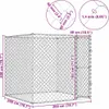 vidaXL Hundekäfig Silber 200 x 200 x 200 cm Verzinkter Produktbild-Vorschau 8
