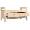 Flurbank 80x40x43 cm Massivholz Kiefer Produktbild-Vorschau 3