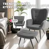 tectake® Sessel Hygge polstrovaný Náhled obrázku produktu 5