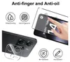 A marketing image showing a phone screen protector and camera lens protector for a Xiaomi Redmi Note 14 5G, highlighting its features like waterproofing, anti-fingerprint, 9H hardness, and anti-scratch properties. Produktbild-Vorschau