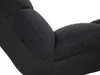 A close-up view of a dark gray upholstered chair with black trim. Náhľad obrázku produktu
