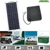 A collage showing a solar panel, a power bank, a pickup truck, a boat, an RV, and a battery. Voir les images du produit