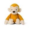 A stuffed monkey toy is shown sitting against a white background. Produktbild-Vorschau