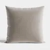 Kissenbezug 40x40 Dekorativer Samt Grau und Beige Produktbild-Vorschau 1