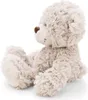 A plush teddy bear is sitting on a white background. Produktbild-Vorschau