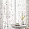 Easy Home Vyšívané voálové záclony – 140 x 145 cm Průhledné Náhled obrázku produktu 2