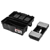 A black toolbox with its lid open, and a separate tray next to it, against a white background. Náhľad obrázku produktu