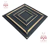 A square, diamond-shaped decorative panel with multiple layered frames and gold accents, presented at an angle on a white background. Produktbild-Vorschau