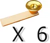 A set of six candle holders for Christmas pyramids, with a multiplication symbol and the number six displayed below. Produktbild-Vorschau