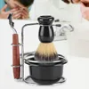 4Pcs Rasierset Manuelles Rasiermesser Edelstahl Ständer Produktbild-Vorschau 5