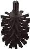 A black toilet brush head without a handle, shown from a slightly angled front view. Anteprima dell’immagine prodotto
