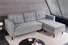 riess-ambiente Ecksofa STOCKHOLM 220cm grau Cordstoff Produktbild-Vorschau 2