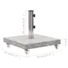 vidaXL Sonnenschirmständer Granit 30 kg Quadrat Grau -  Produktbild-Vorschau 7